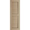 Ekena Millwork Rustic Two Equal Louver Rough Cedar Faux Wood Shutters (Per Pair), Primed Tan, 18"W x 48"H SHULV18X48RCPR - alternate 6